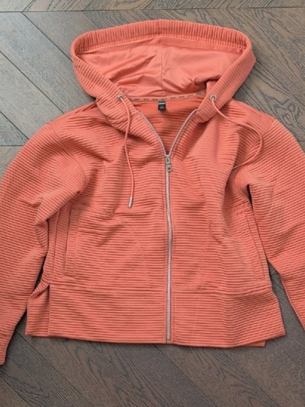 DKNY Pink Cropped Hoodie Size XS